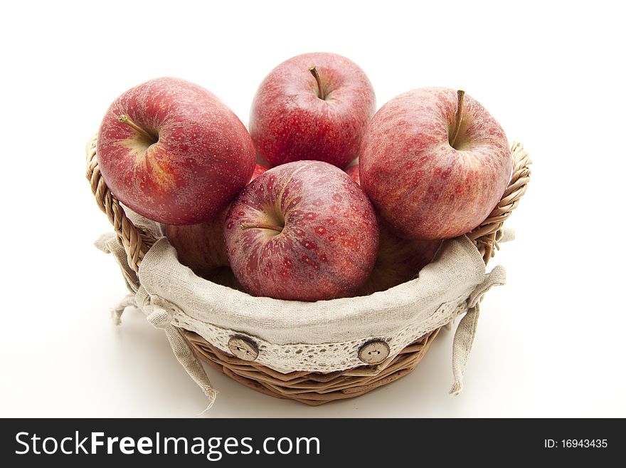 Red Apples In The Basket