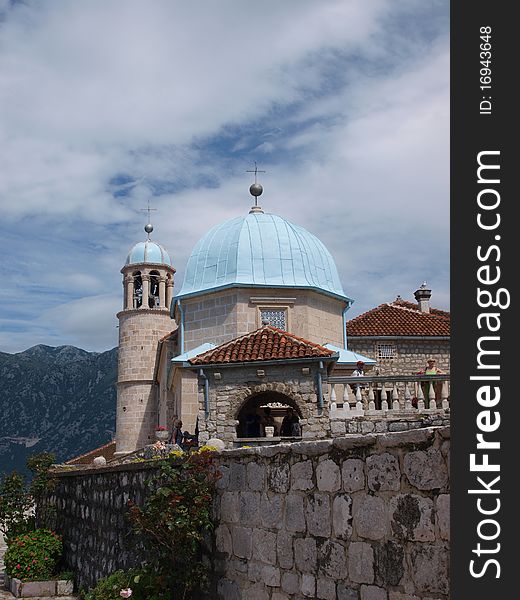 The sanctuary of Our Lady of the Rocks, Perast, Montenegro