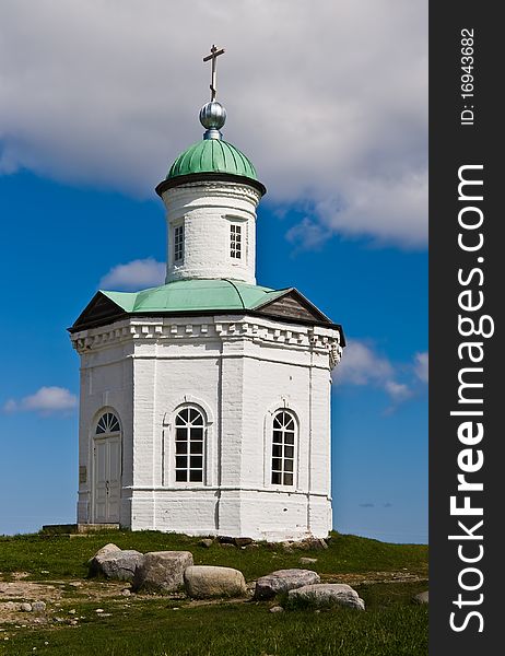 Saint Constantinus Orthodox chapel on Solovki islands, White Sea, Northern Russia.