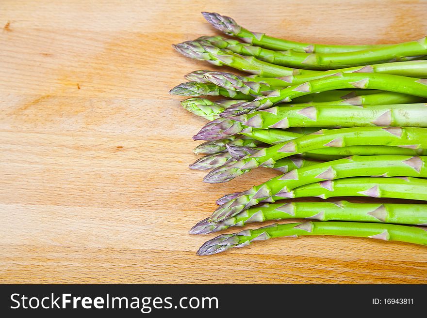 Group of organic asparagus produced in organic farm. Group of organic asparagus produced in organic farm