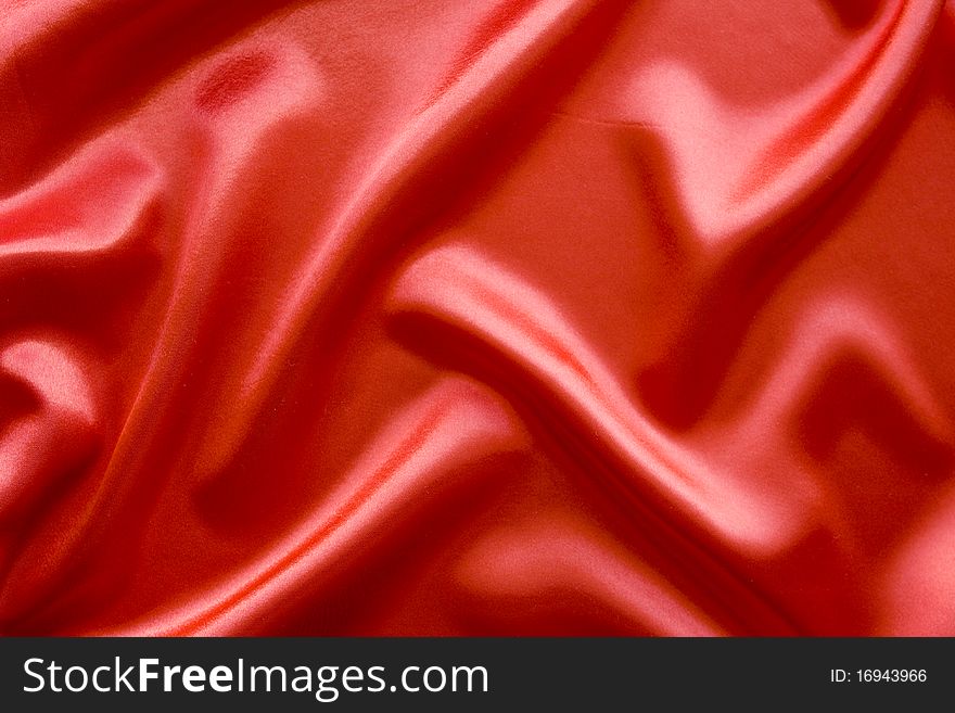 Red satin background; place for your object