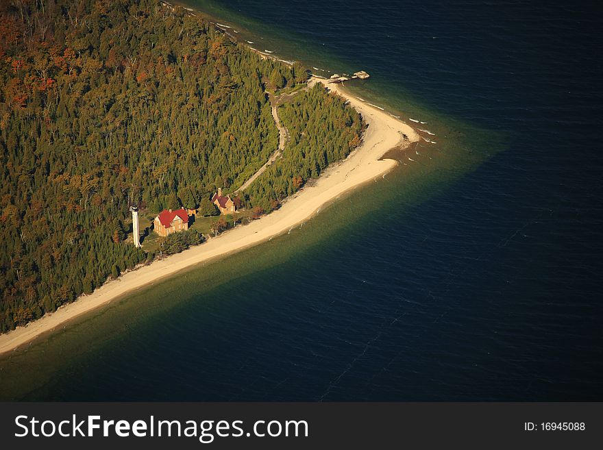 St. Martin lighthouse, michigan