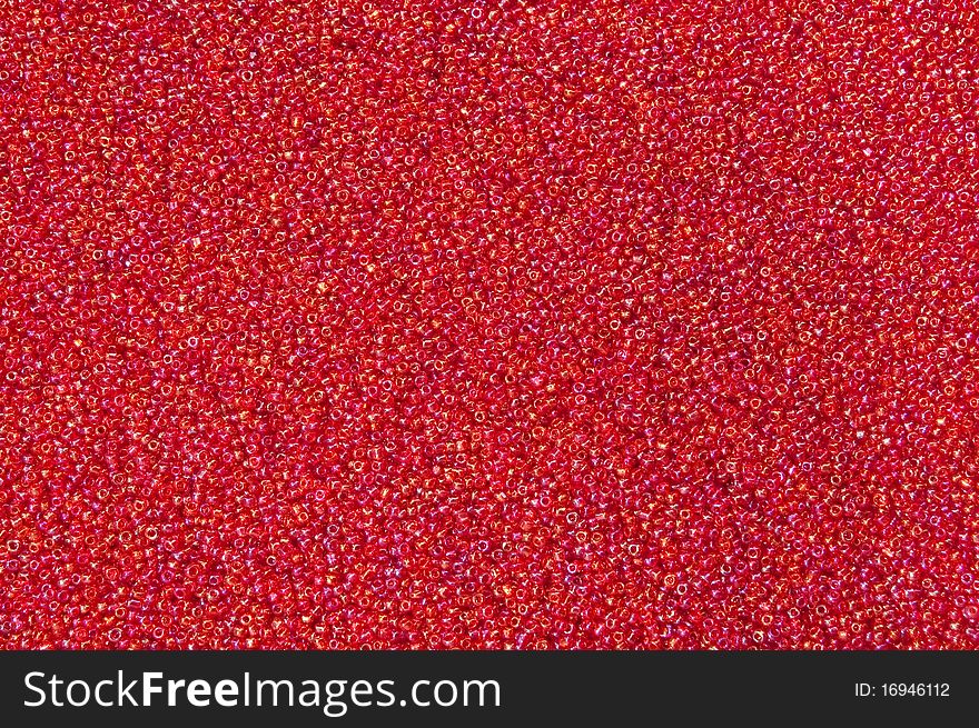 A background made from red beads