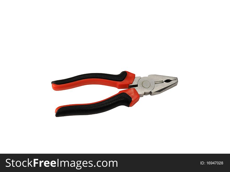 Pliers isolated on white background