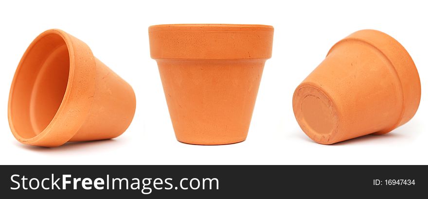 The vase pots on edge decorations. The vase pots on edge decorations