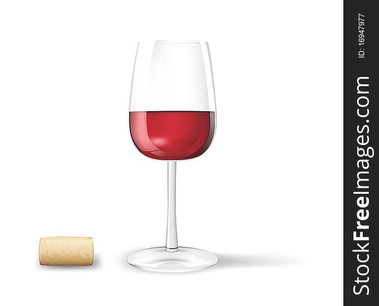 Wine glass isolated on white background. Wine glass isolated on white background.