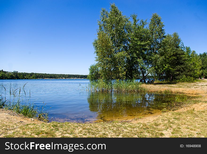 Beautiful lake view, silesia refion in Poland. Beautiful lake view, silesia refion in Poland