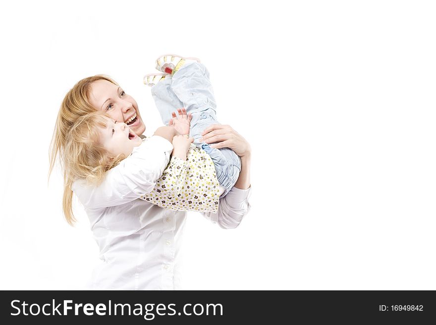 Happy mother with her smiling dauther