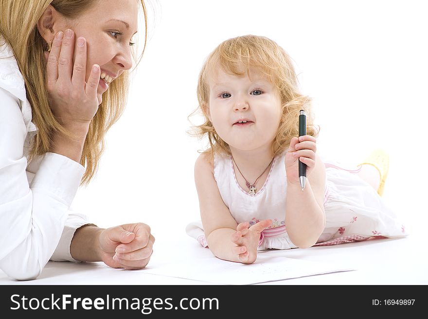 Happy Mother With Her Smiling Dauther