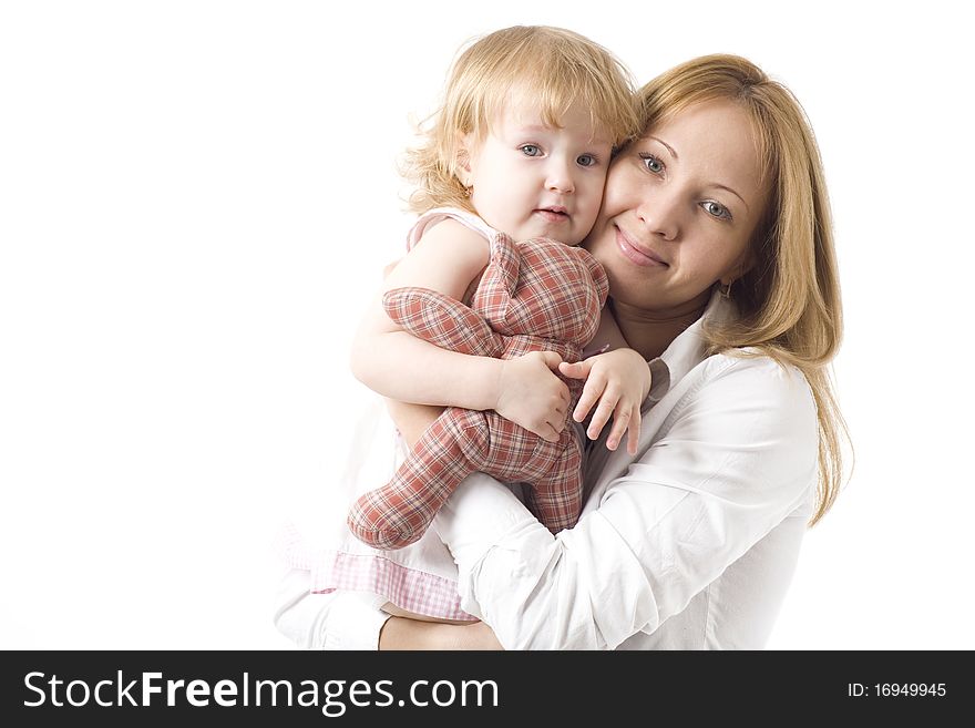 Beautiful mother with her smiling dauther. Beautiful mother with her smiling dauther