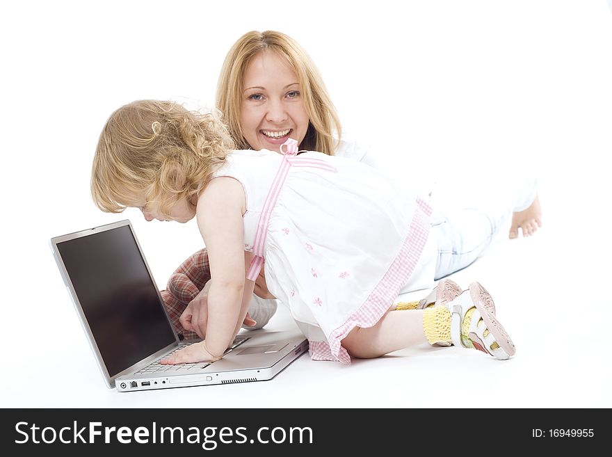 Happy Mother With Her Smiling Dauther