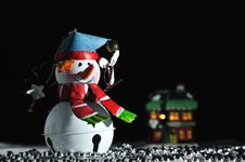 Christmas Holiday Snowman Decoration Royalty Free Stock Images Christmas Holiday Snowman Decoration Royalty Free Stock Images