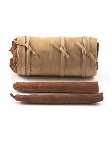 Hand Rolled Cigars Royalty Free Stock Photography