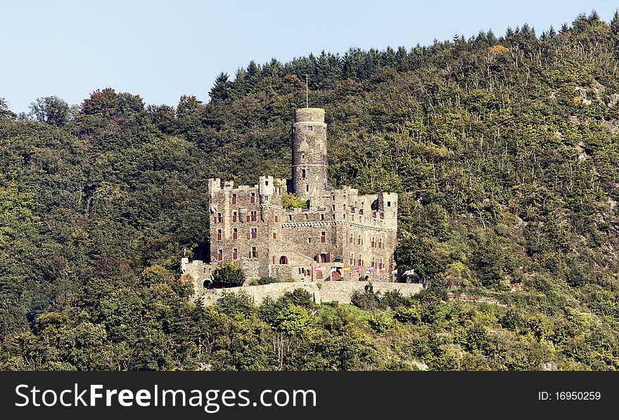 The castle Maus at Loreley in Germany