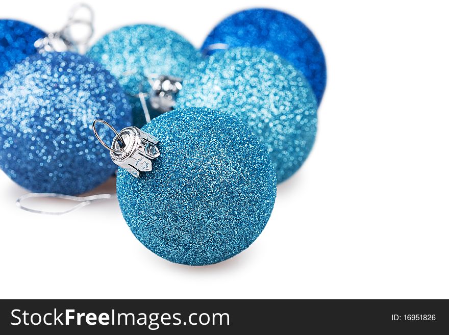 Christmas balls  isolated on white background. Christmas balls  isolated on white background