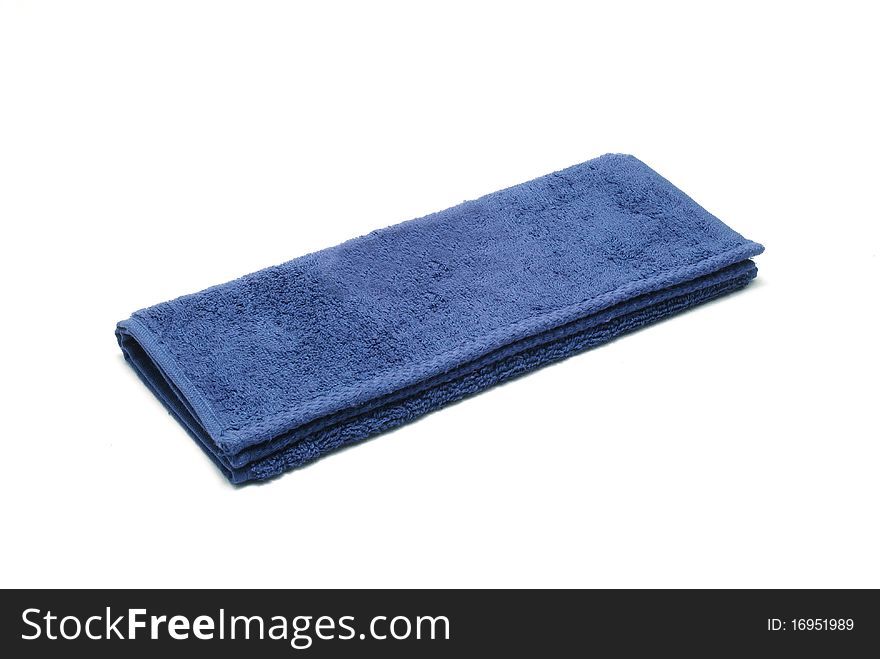 Blue soft terry-cloth