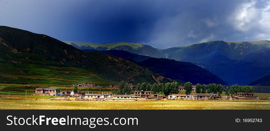 Highland residential areas in ganzhi county sichuan of china