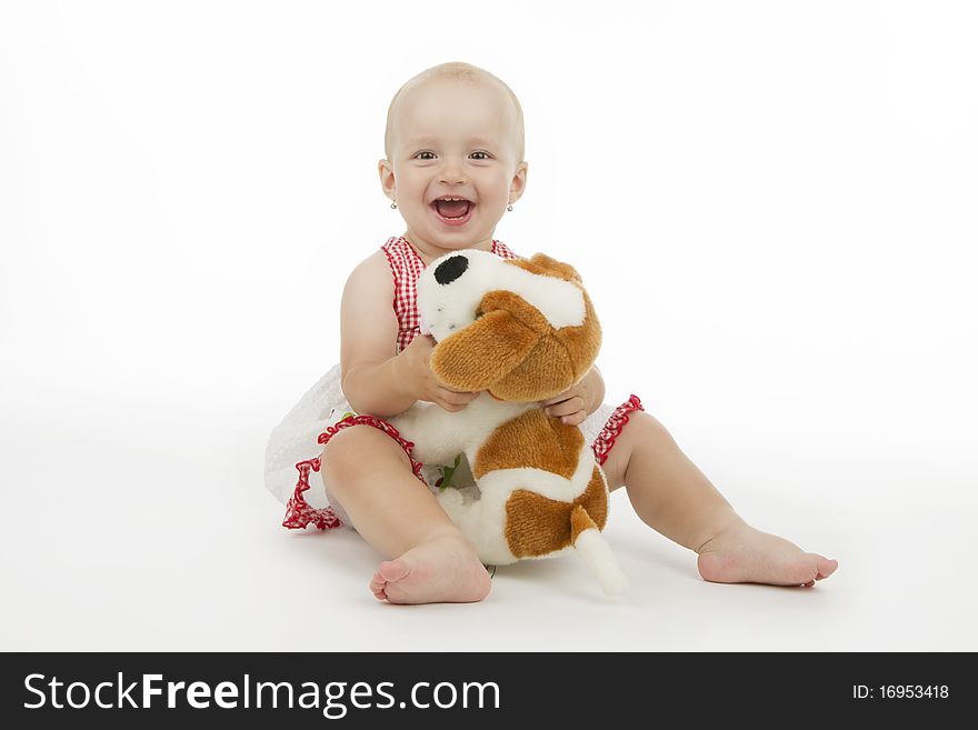 Little Girl With Doggy