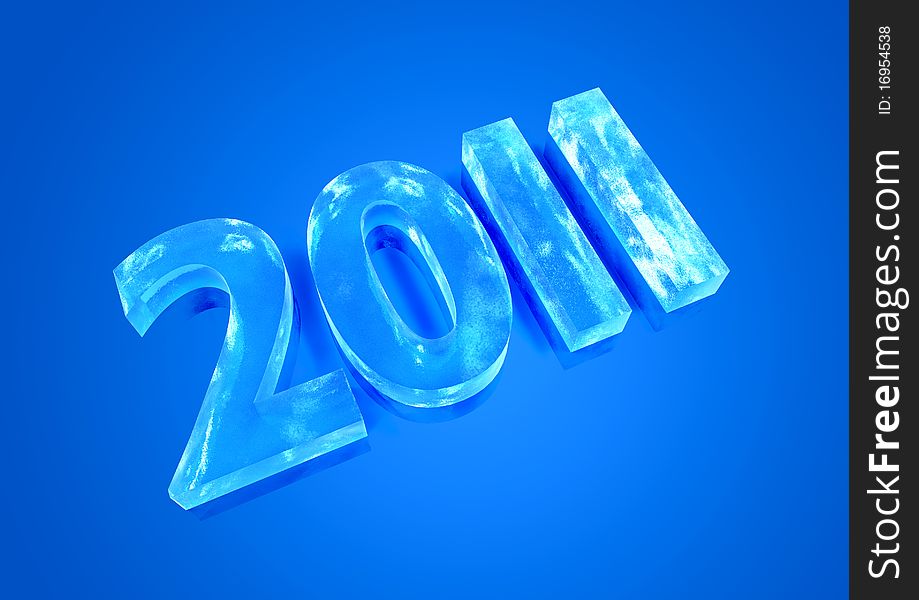 New Year 2011 Ice Figures