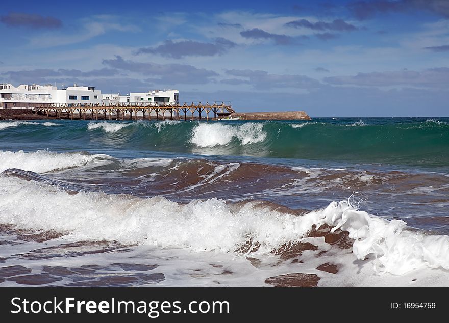 Waves on the Playa de la Garita, Lanzarote