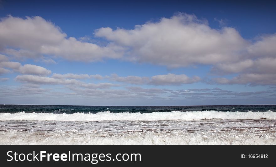 Waves on the playa de la Garita, Lanzarote