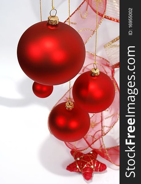 Christmas Red Glass Balls