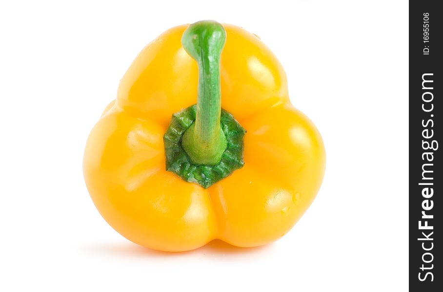 Yellow pepper isolated on a white background. Yellow pepper isolated on a white background