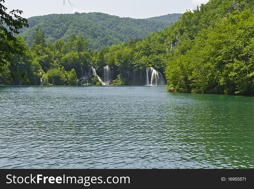 Breathtaking view in the Plitvice Lakes National Park (Croatia)