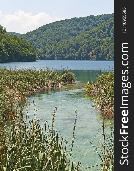 Breathtaking view in the Plitvice Lakes National Park (Croatia)