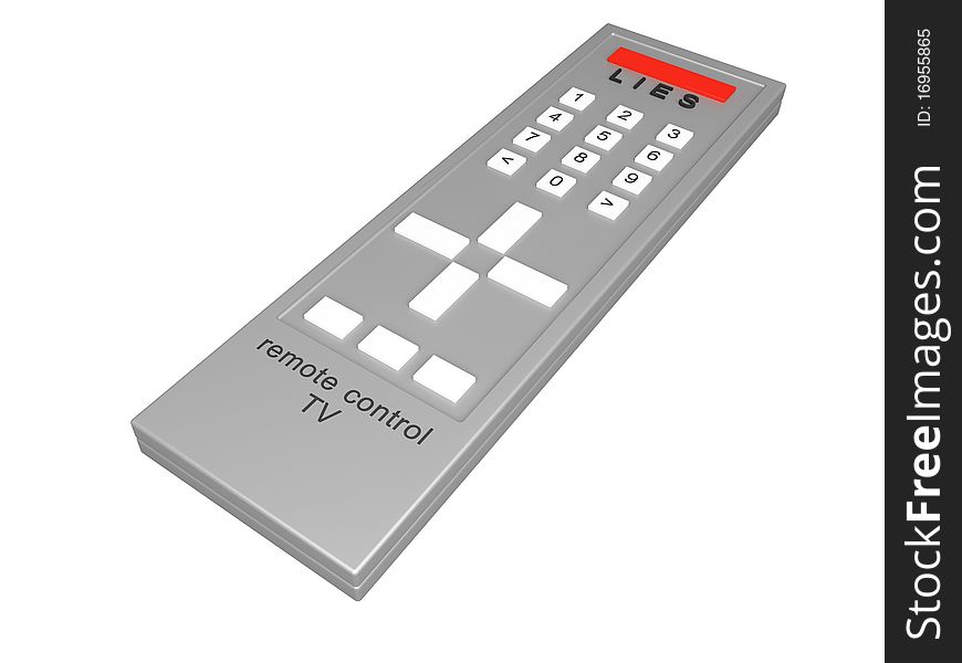 Symbolical remote control images 3D