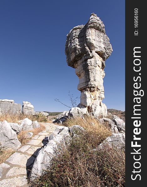 Shilin stone forest rock formation china. Shilin stone forest rock formation china