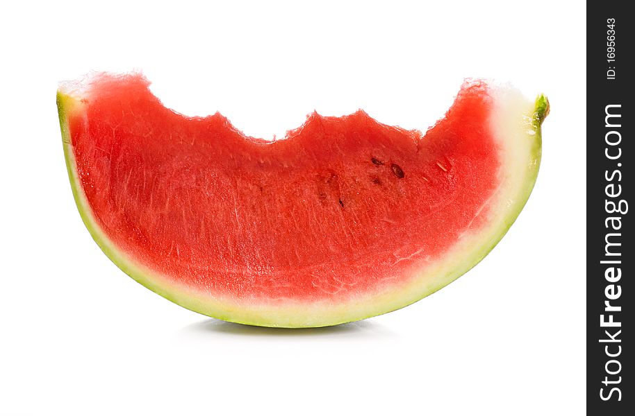 Ripe watermelon isolated on white background