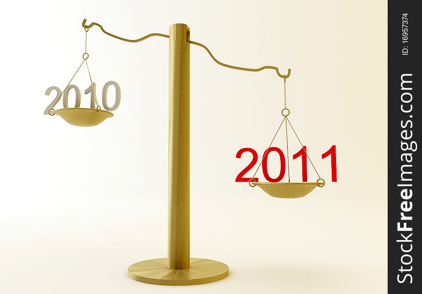 Scales, on which 2011 year is better than 2010. Scales, on which 2011 year is better than 2010