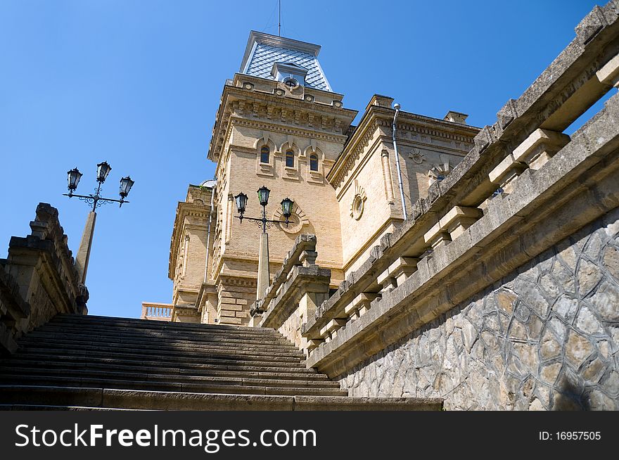 Ladder to an old palace. Ladder to an old palace