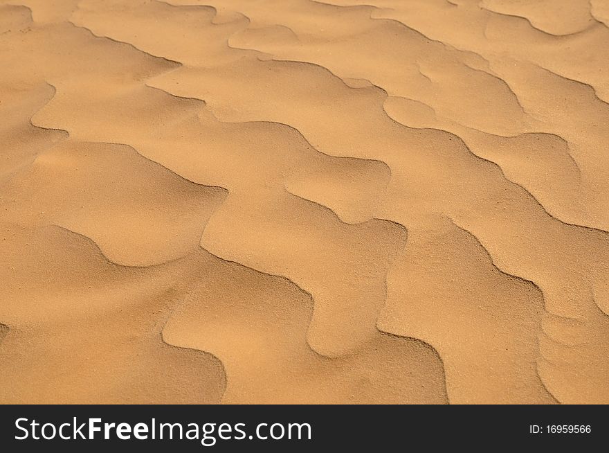 Sand in Sahara desert as background