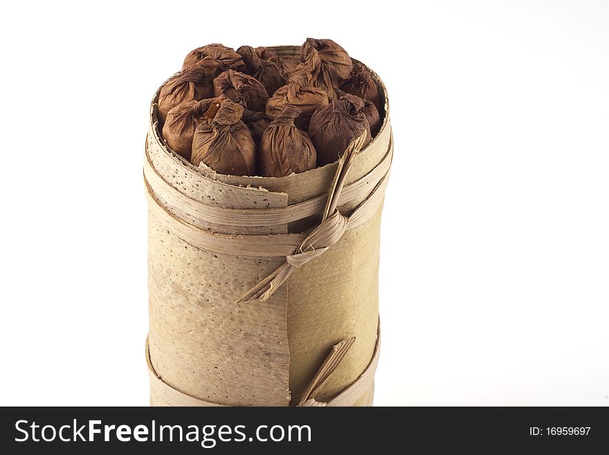 A cuban humidor isolated on a white background. A cuban humidor isolated on a white background