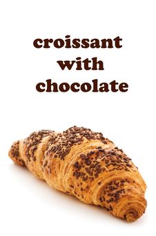 Croissant With Chocolate Royalty Free Stock Photos Croissant With Chocolate Royalty Free Stock Photos