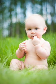 Baby Sitting Royalty Free Stock Photo Baby Sitting Royalty Free Stock Photo