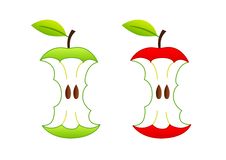 Red And Green Apple Stock Images