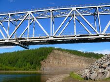 Railway Bridge Royalty Free Stock Images Railway Bridge Royalty Free Stock Images
