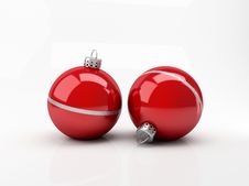 Two Red Balls Stock Image
