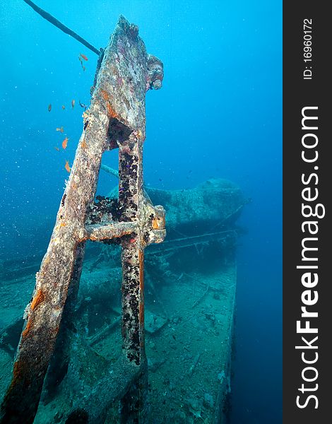 Bow side of the Thistlegorm wreck.