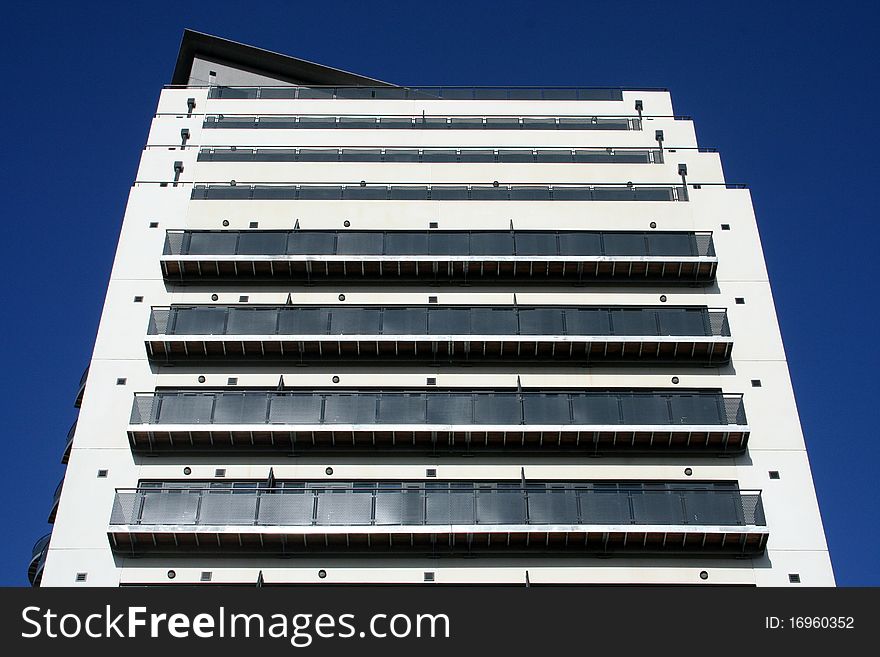 Modern Masshouse Apartment building in Birmingham, United Kingdom. Modern Masshouse Apartment building in Birmingham, United Kingdom