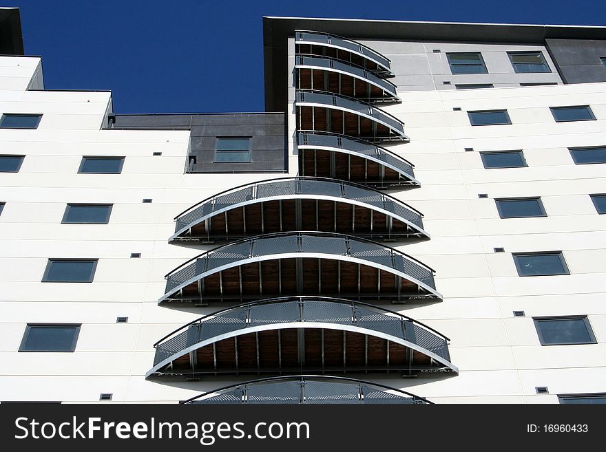 Modern Masshouse Apartment building in Birmingham, United Kingdom. Modern Masshouse Apartment building in Birmingham, United Kingdom