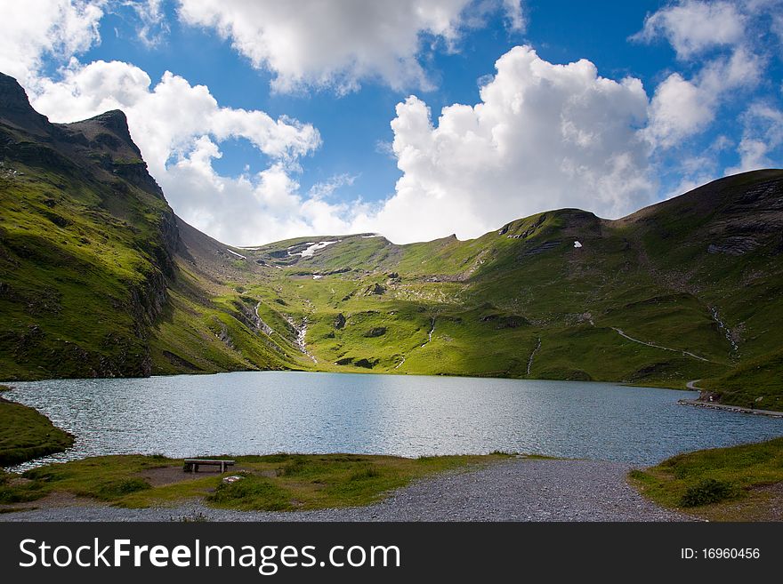 View fom the FIRST mountain in Switzerland