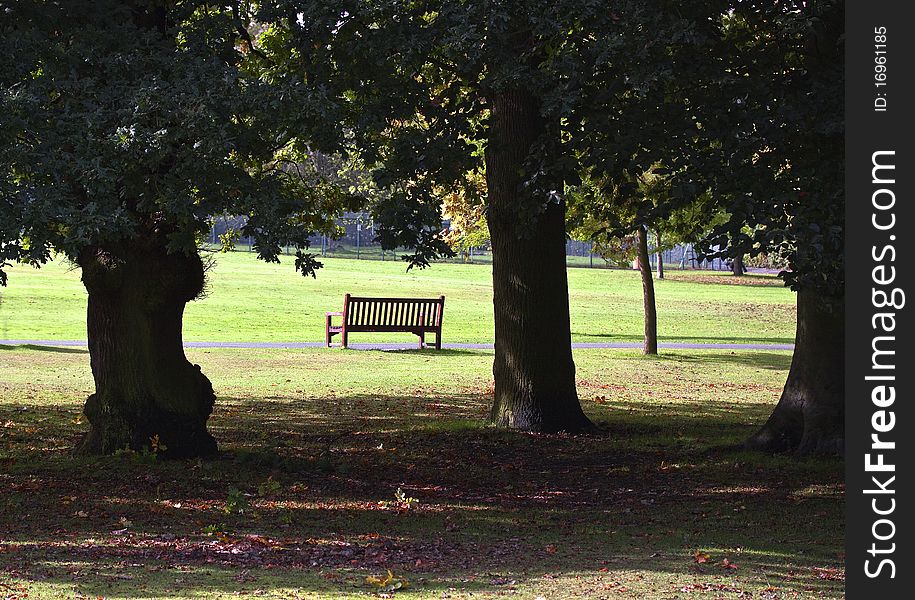 Park landscape. Taken on September 12, 2010, in London Golders Green Park