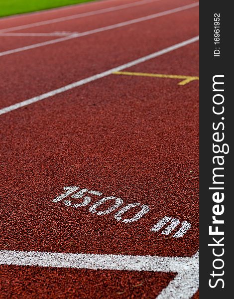 Athletics Track Lane Numbers