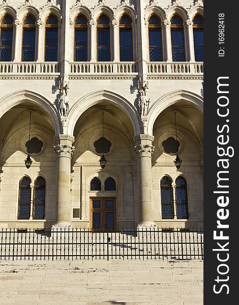 Hungarian parliament building in Budapest