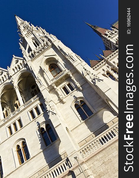 Hungarian parliament building in Budapest