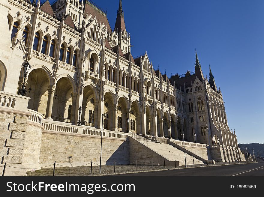 Hungarian parliament building in Budapest